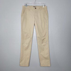 Tommy Hilfiger Womens 6 x 31" Khaki Straight Business Casual Pants Pockets Forma